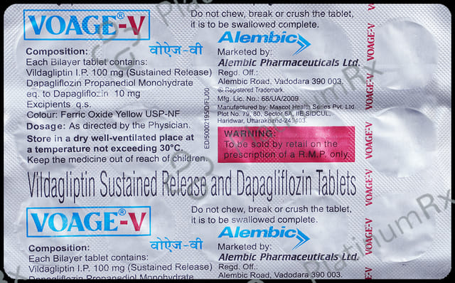 Voage V 10/100mg Tablet SR 15s