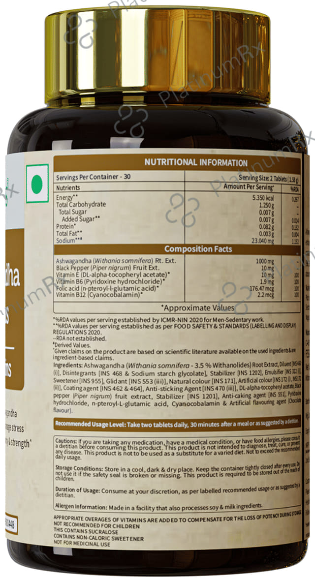Neuherbs Ashwagandha 1000 Plus Tablet
