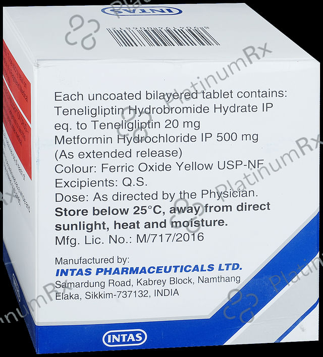 Tagon M 500/20mg Tablet ER 15s