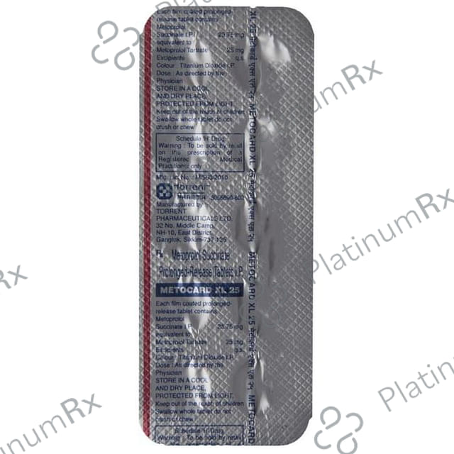 Metocard XL 25mg Tablet 10s