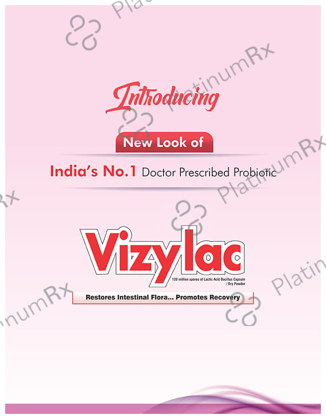 Vizylac Lactic Acid 120M Bacillus For Gut Health Capsule 15s