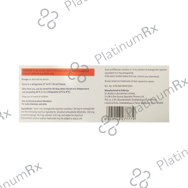 Obeda 0.25/0.5mg Injection (1 Multi-dose Disposable Pen, 6 Needle, 6 Alcohol Swab)