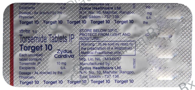 Torget 10mg Tablet 10s