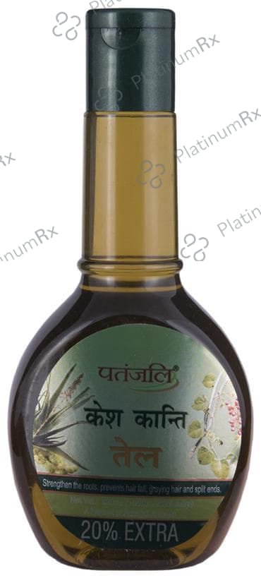 Patanjali Ayurveda Kesh Kanti Hair Oil - Strengthens the Roots & Manages Hair Fall, Greying Hair & Split Ends 120 ml