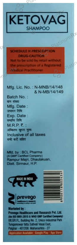 Ketovag Anti-Dandruff Shampoo