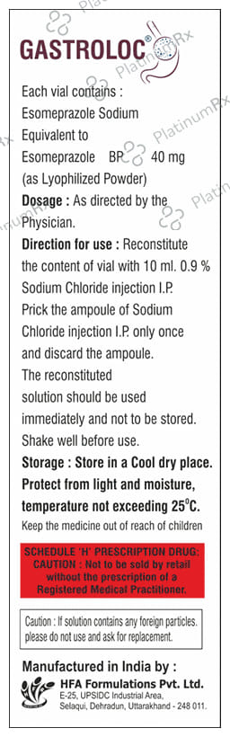 Gastrolac 40mg Injection