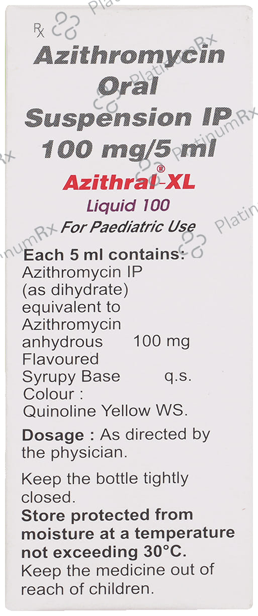 Azithral XL 100mg Liquid 30ml