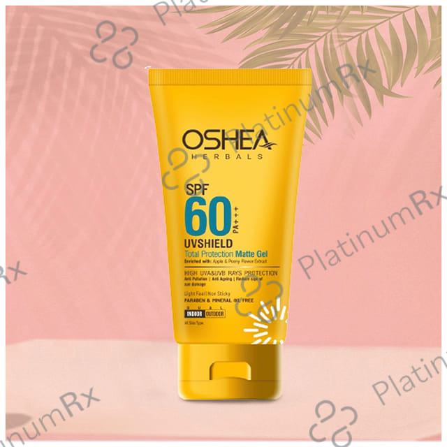 Oshea Herbals Uv Shield Total Protection Matte SPF 60 PA+++ Gel 60gm