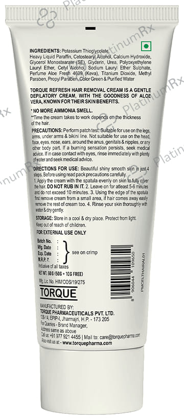 Refresh Aloevera Hair Removal Cream