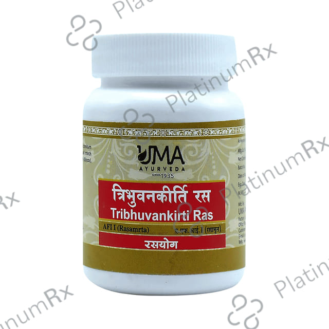 Uma Ayurveda Tribhuvankirti Ras Tablet 40 tablets