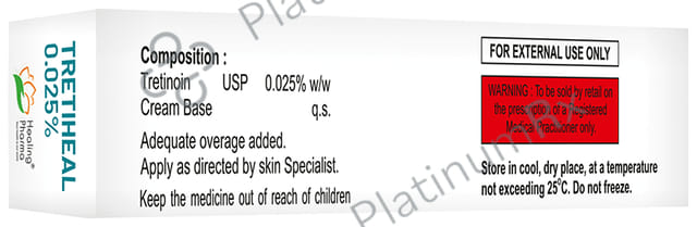 Tretiheal 0.025% Cream 20gm