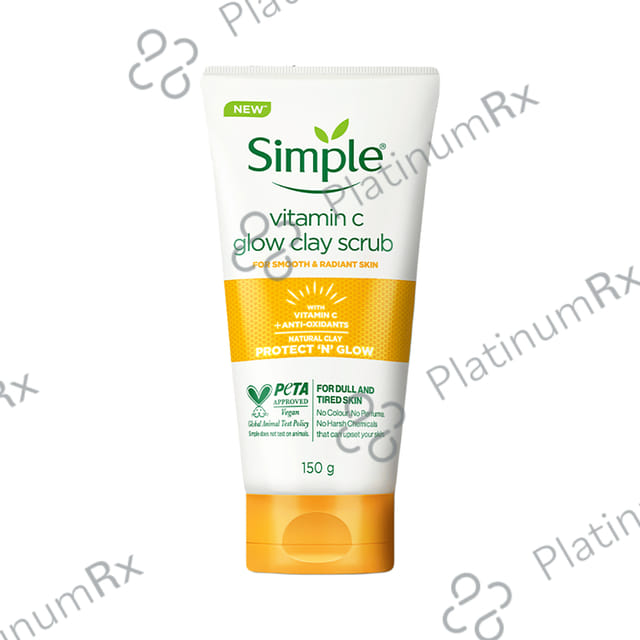 Simple Vitamin C Glow Clay Scrub