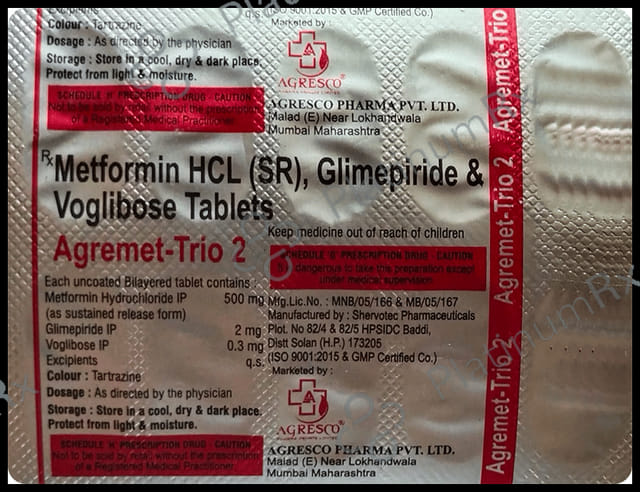 Agremet Trio 2 Tablet SR 10s