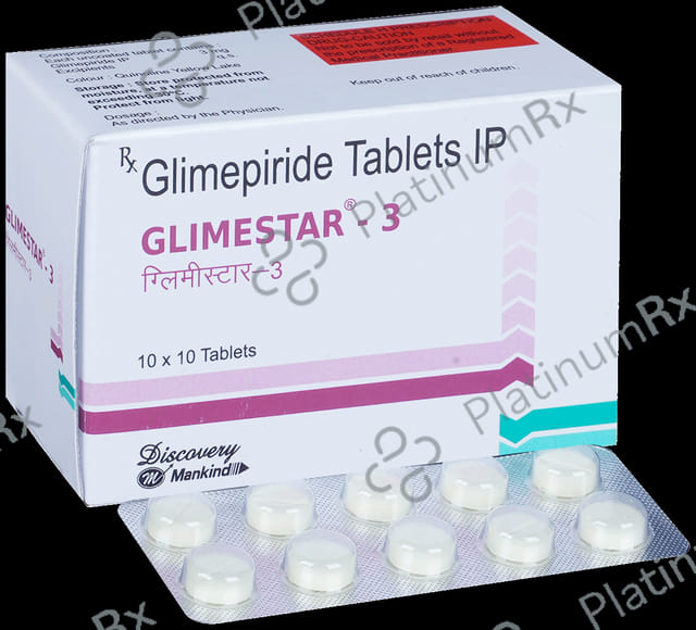 Glimestar 3mg Tablet 10s