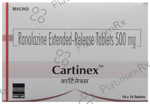 Cartinex 500mg Tablet ER 10s