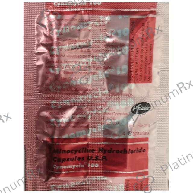 Cynomycin 100mg Capsule 4s