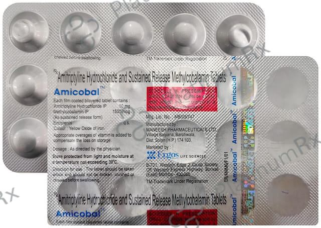 Amicobal 10mg/1500mcg Tablet 15s