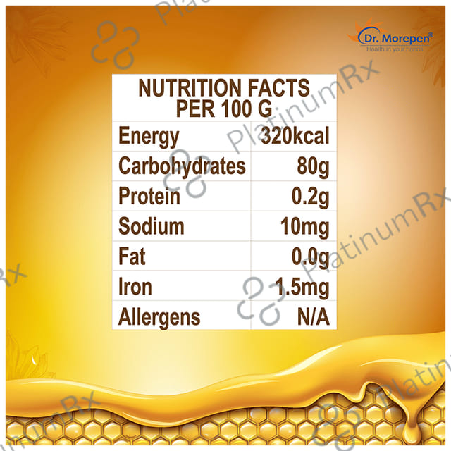 Dr. Morepen Pure & Natural Honey No Added Sugar 500gm