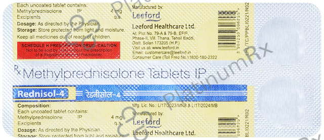 Rednisol 4mg Tablet 10s