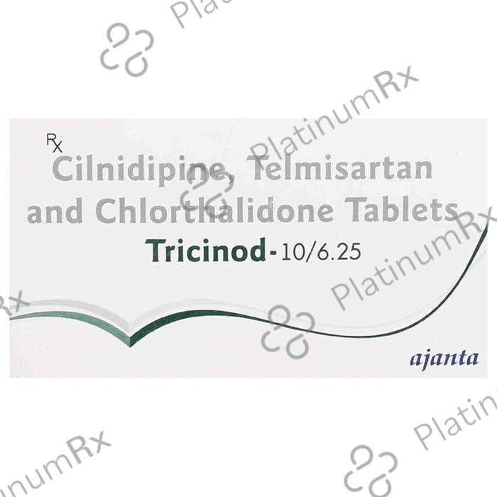 Tricinod 6.25/10/40mg Tablet 15s