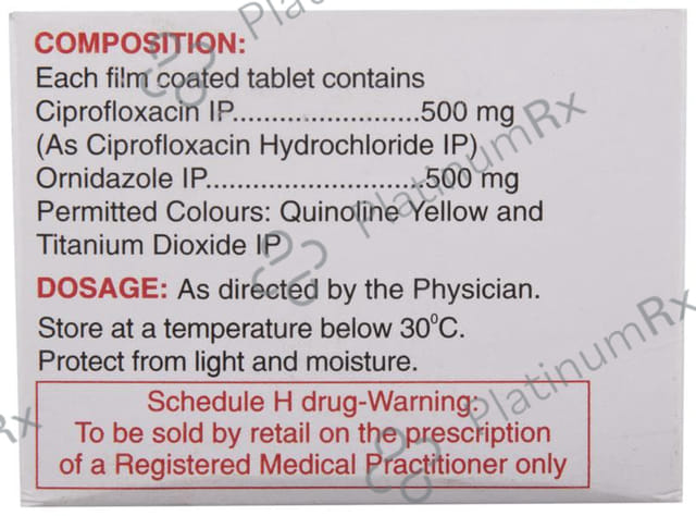 Zoxan OZ 500/500mg Tablet 10s