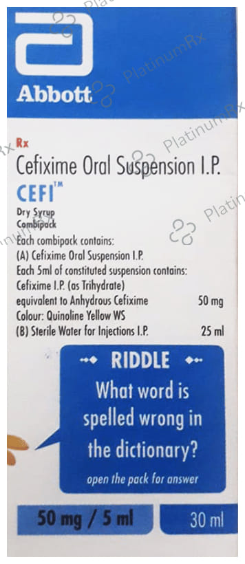 Cefi 50mg Dry Syrup 30ml