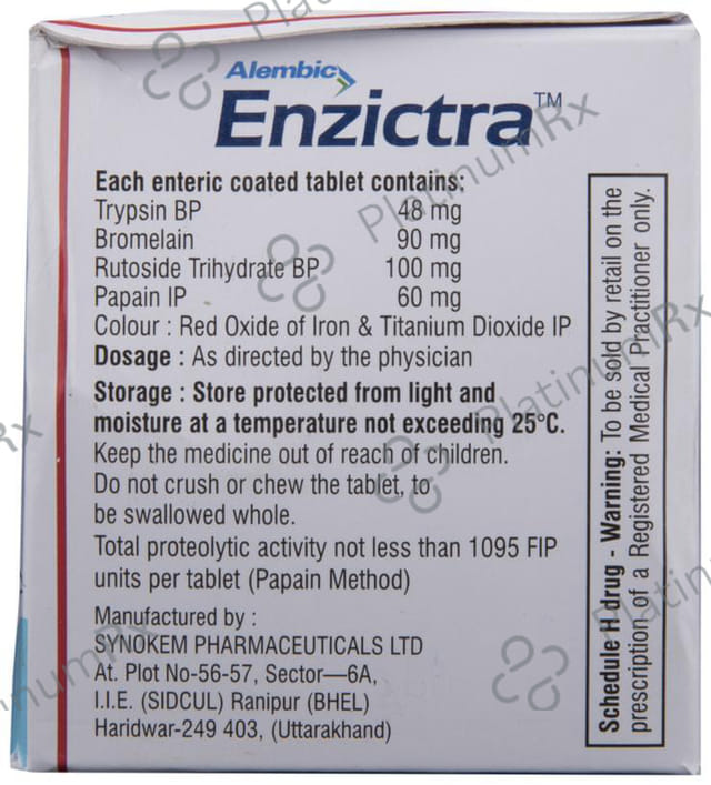 Enzictra 90/100/48mg Tablet 10s