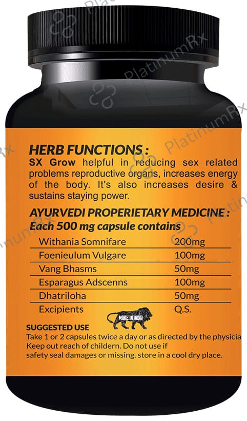 Sabates SX Grow Libido Booster Capsule 30 capsules