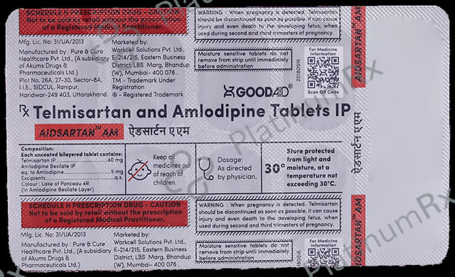 Goodsartan AM 40/5mg Tablet 10s