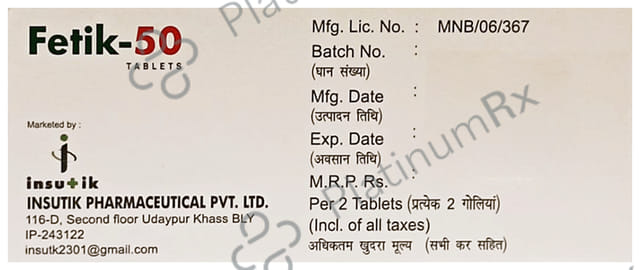 Fetik 50 Tablet DT