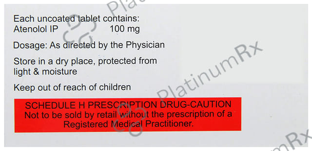 Tenolol 100mg Tablet 14s