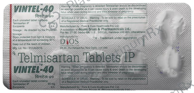 Vintel 40mg Tablet 10s (Dios)