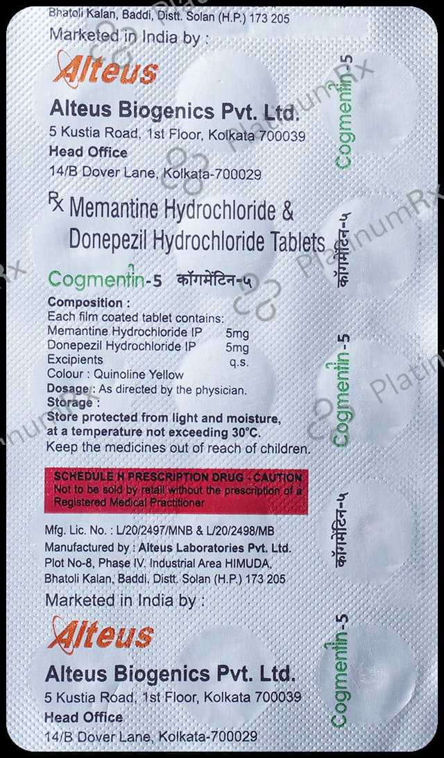Cogmentin 5mg/5mg Tablet