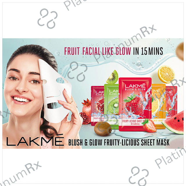 Lakme Blush & Glow Sheet Mask Strawberry Blast