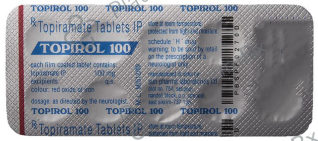 Topirol 100mg Tablet 10s