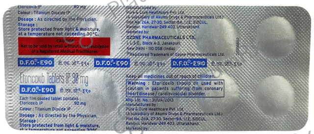 DFO E 90mg Tablet 10s