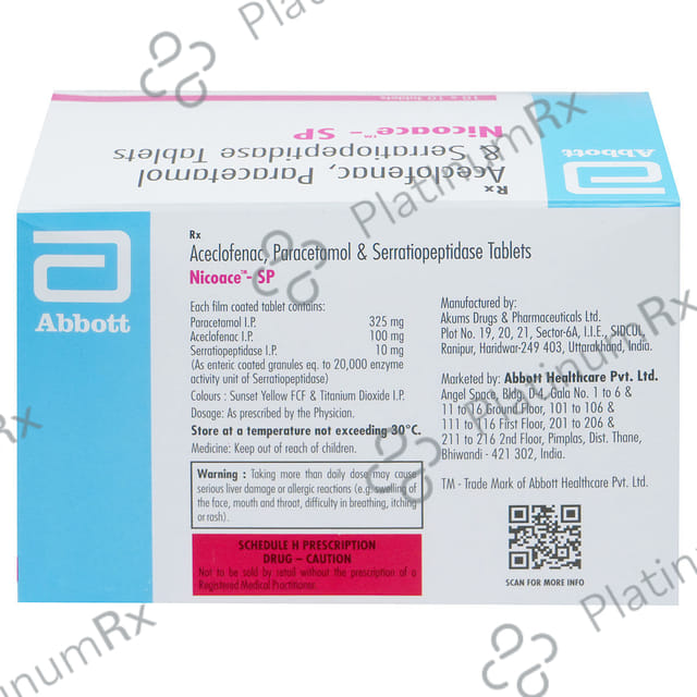 Nicoace SP 325mg Tablet 10s
