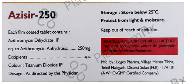 Azisir 250mg Tablet 6s