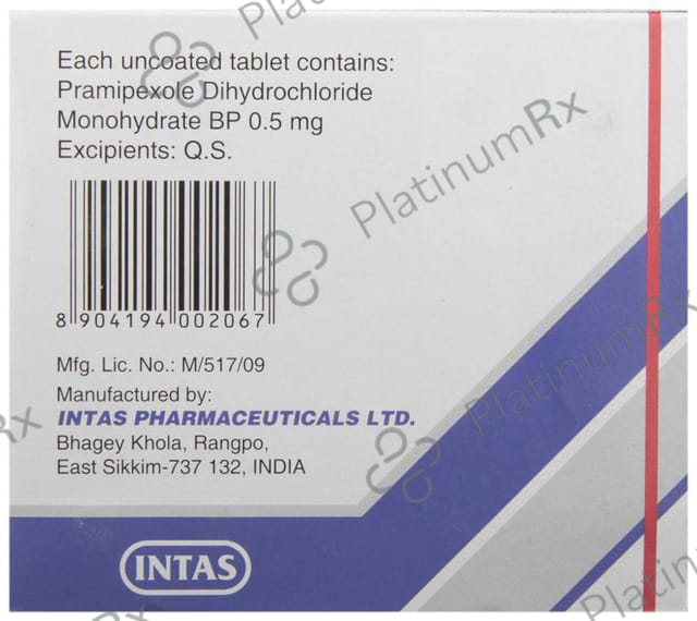 Pramirol 0.5mg Tablet 10s