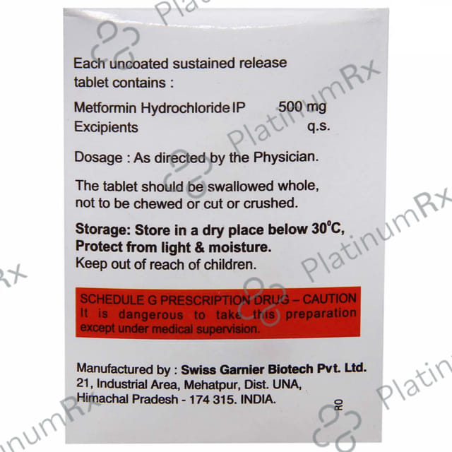 Insuform 500mg Tablet SR 10s