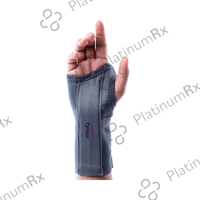 Tynor E 01 Elastic Wrist Splint Small Grey Left 1s