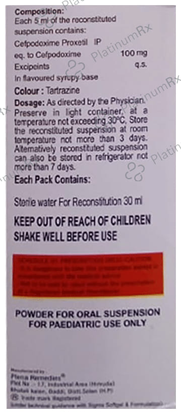 Rocef 100mg Dry Syrup