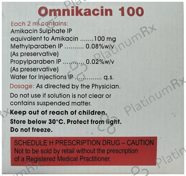 Omnikacin 100mg Injection 2ml