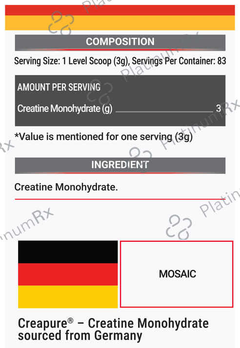 MuscleBlaze Creapro Creatine - With Creapure for Lean Muscles, Energy & Strength -