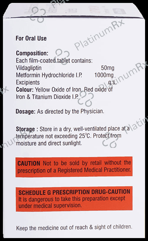 Gliptapil M 1000/50mg Tablet 10s