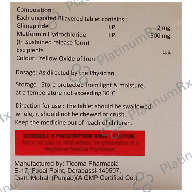 Glyxer M 2mg Tablet SR 15s