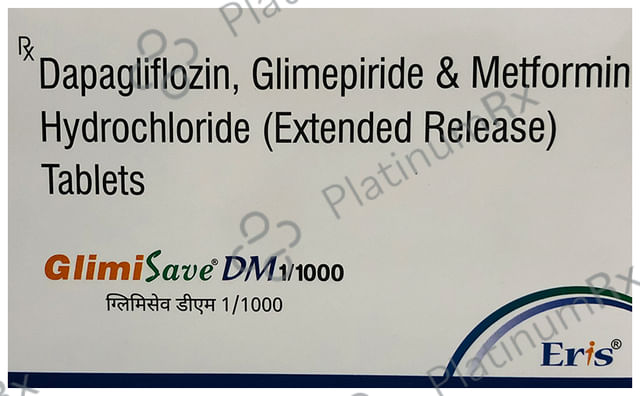 Glimisave DM 1/10/1000mg Tablet 10s