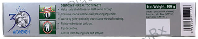 Dr. Morepen Dentosys Herbal Toothpaste with Toothbrush Free
