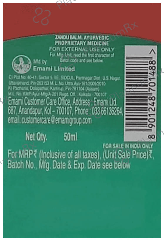Zandu Balm with Zandu Ortho Vedic Oil Free