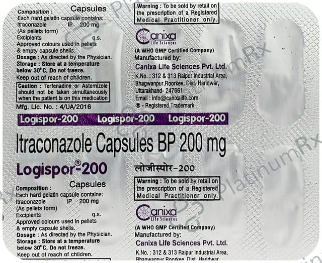 Logispor 200mg Capsule